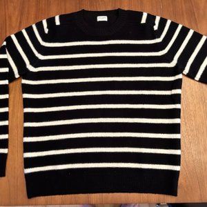 Saint Laurent Striped crewneck sweater